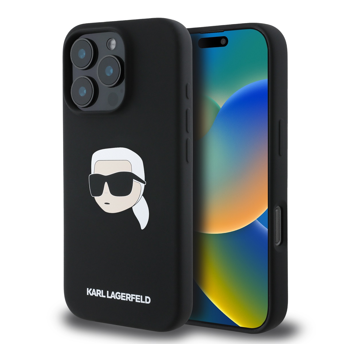 Калъф Karl Lagerfeld KLHMP16LSKHPPLK Apple iPhone 16 Pro Liquid Silicone Karl Head MagSafe Black