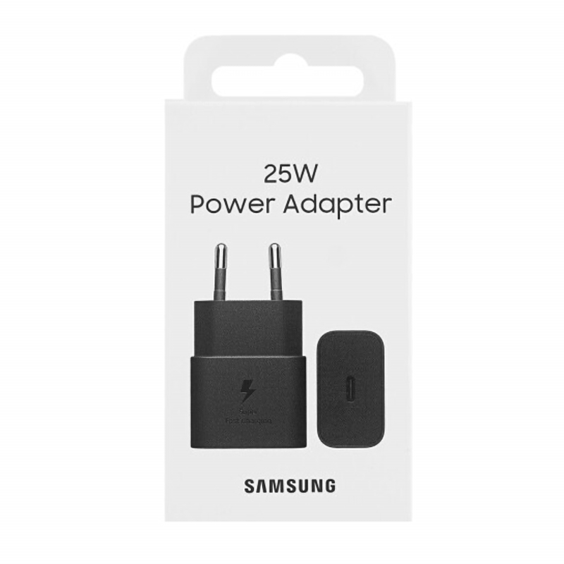 Samsung 220V 25W, USB-C, черен, (опаковка) - EP-T2510NBE