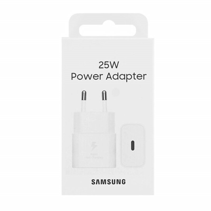 220V Samsung 25W, USB-C, white, (package) - EP-T2510NWE
