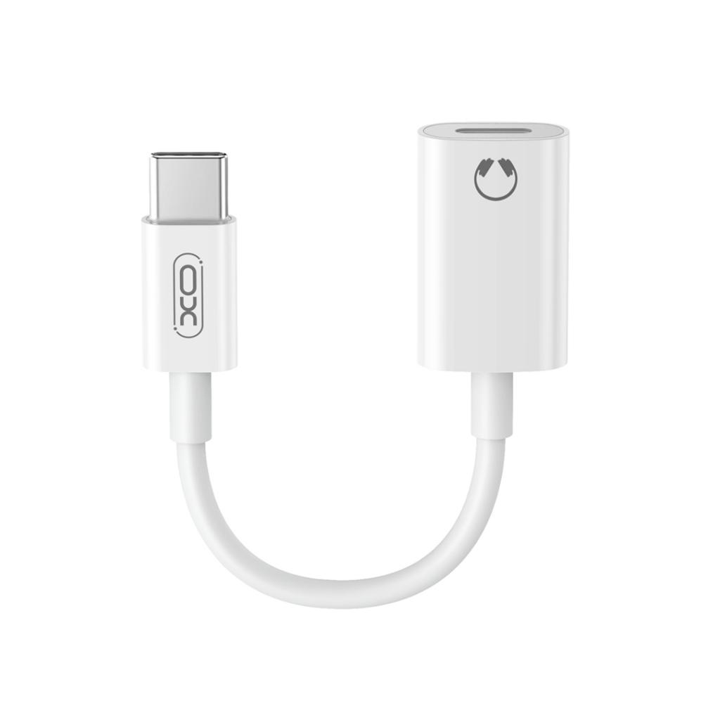 Adapter from Type-C to Lightning, XO NB-R268B /бял/ (audio)