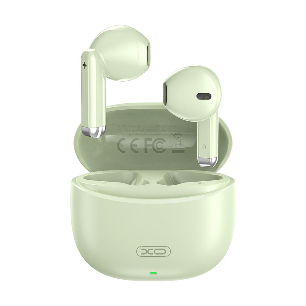 Bluetooth HF XO - X33 TWS, Mini Jade Crystals /зелени/