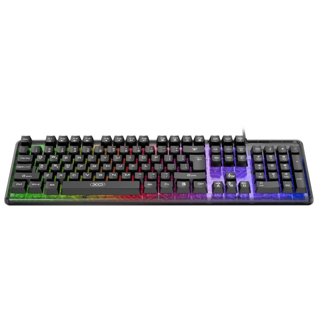 XO Геймърска клавиатура KB-04 Triple color light /черна/