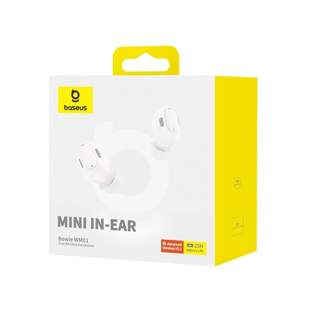 BASEUS HF TWS, Bowie WM01 /бели/ - NGTW370002