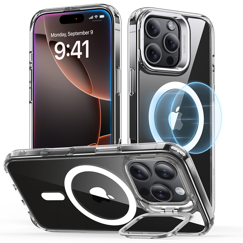 ESR Калъф Classic Hybrid със стойка, iPhone 16 Pro, MagSafe /прозрачeн/