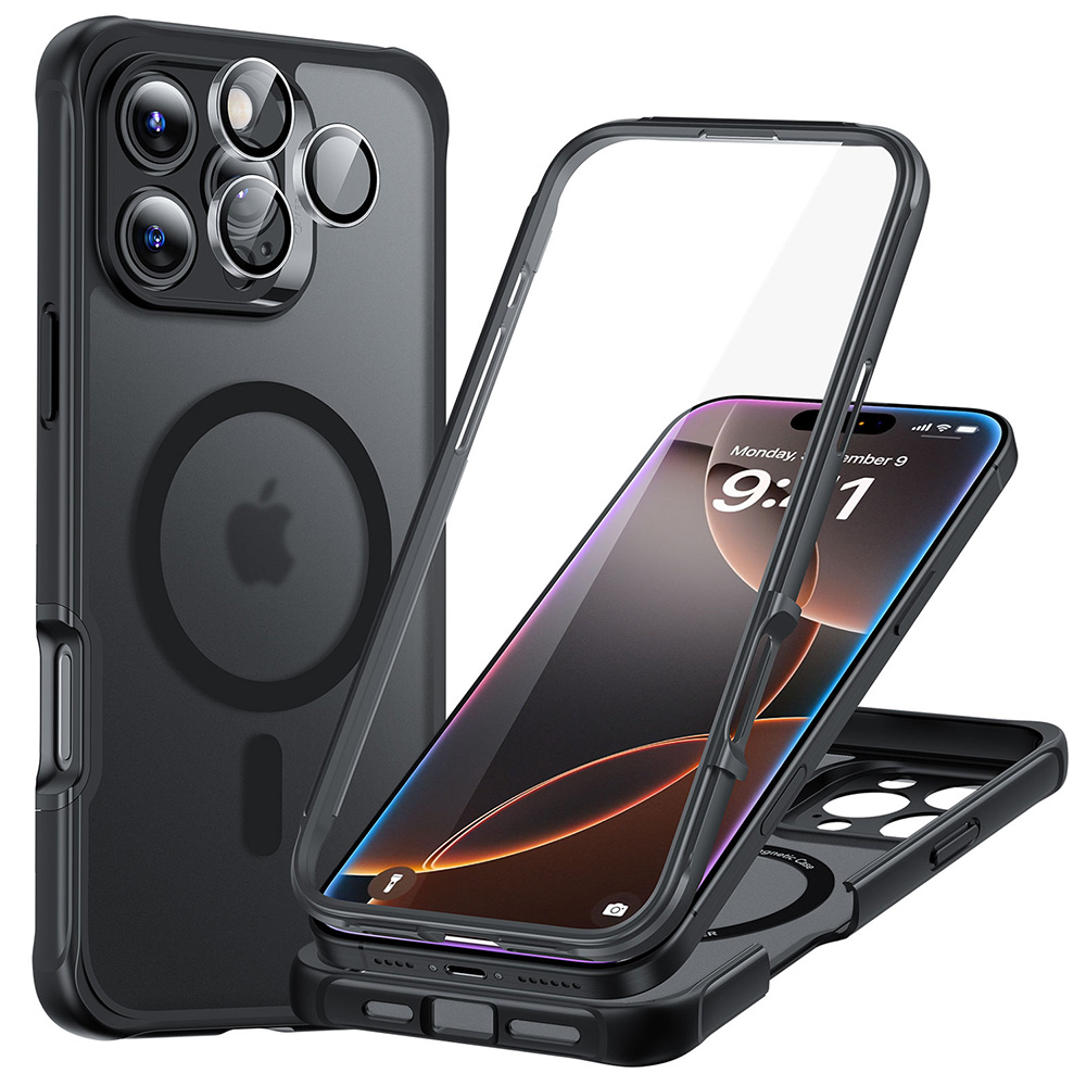 ESR Калъф Armor Tough 360 iPhone 16 Pro Max, MagSafe /матово черен/ Amazon Pack