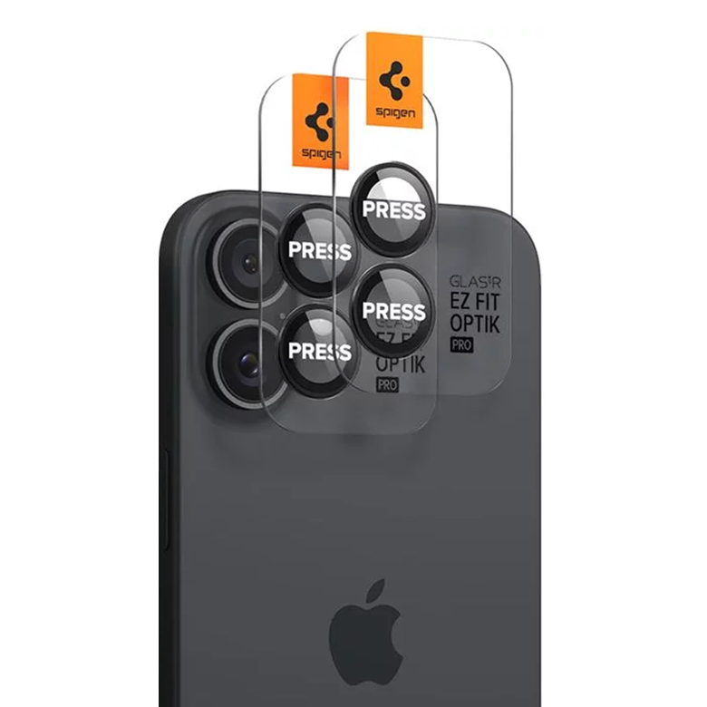 SPIGEN Camera Lens Optik Glass tR.Ez Fit Apple iPhone 16/16 Plus, SET 2бр. /черни/