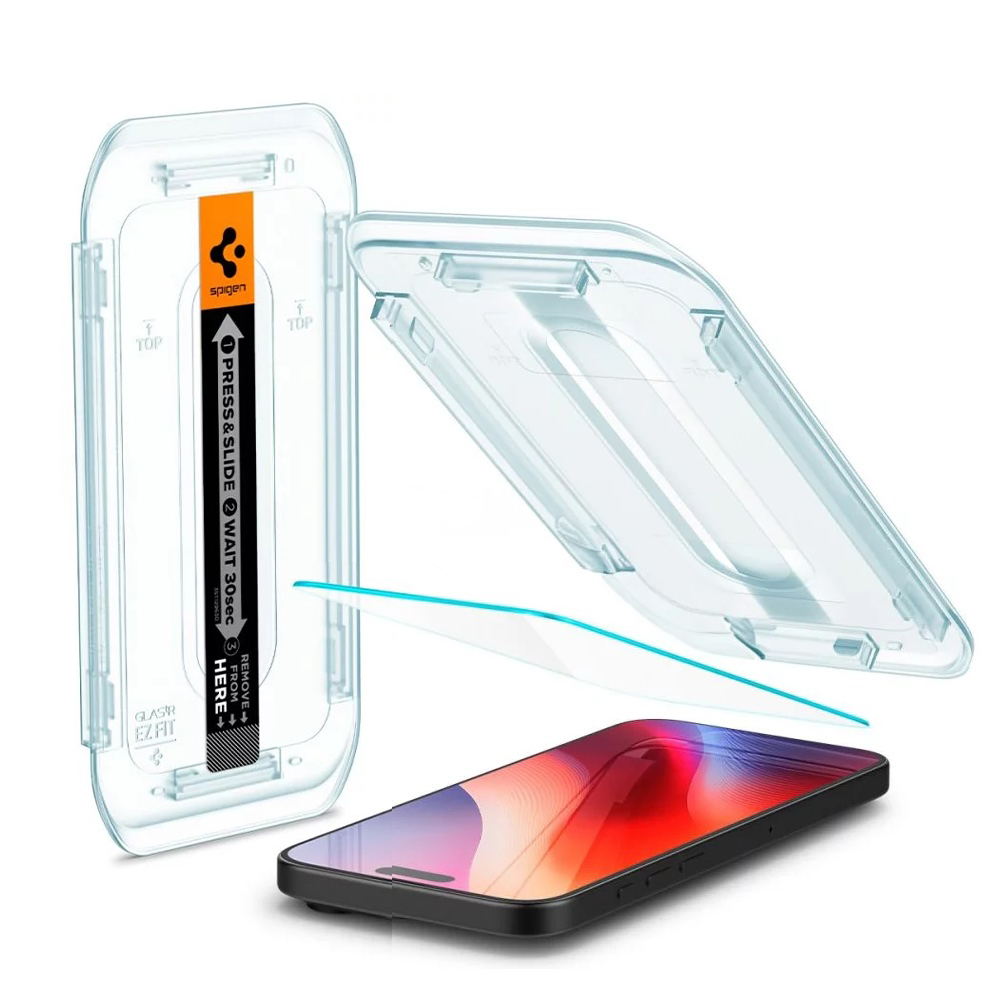 SPIGEN Tempered Glass tR.Ez Fit Apple iPhone 16 Pro, Easy Fit /прозрачен/