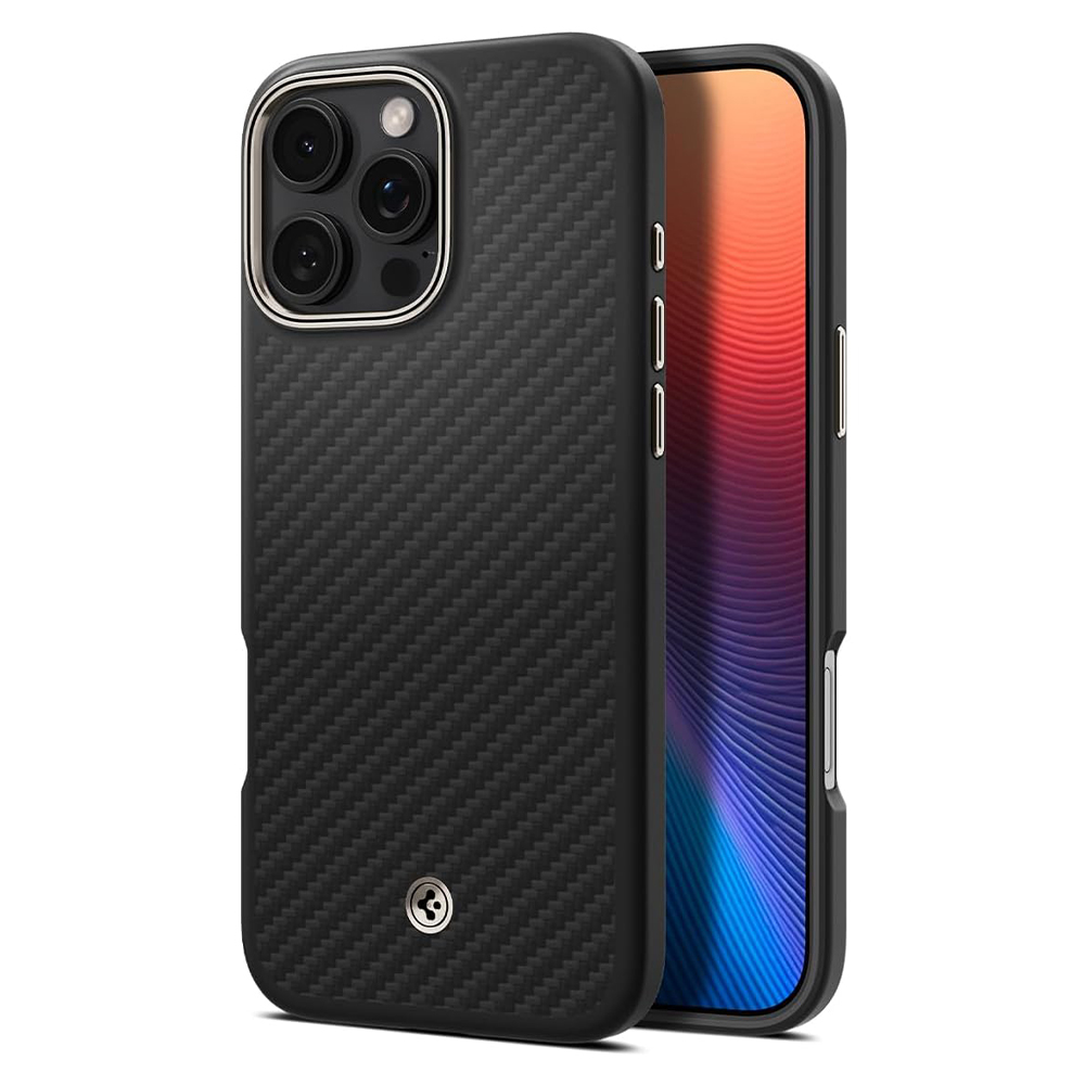 Калъф SPIGEN Enzo ARAMID Apple iPhone 16 Pro Max, MagSafe /черен/