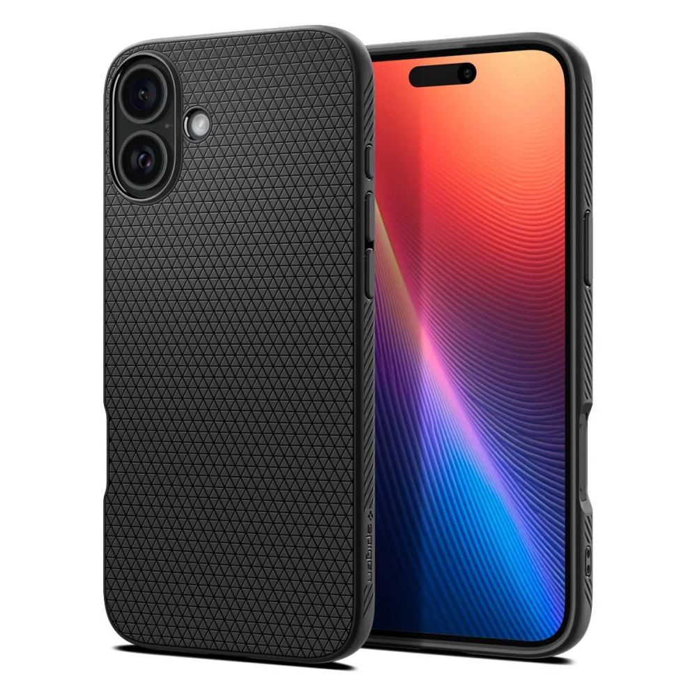Калъф SPIGEN Liquid Air Apple iPhone 16 /черен мат/