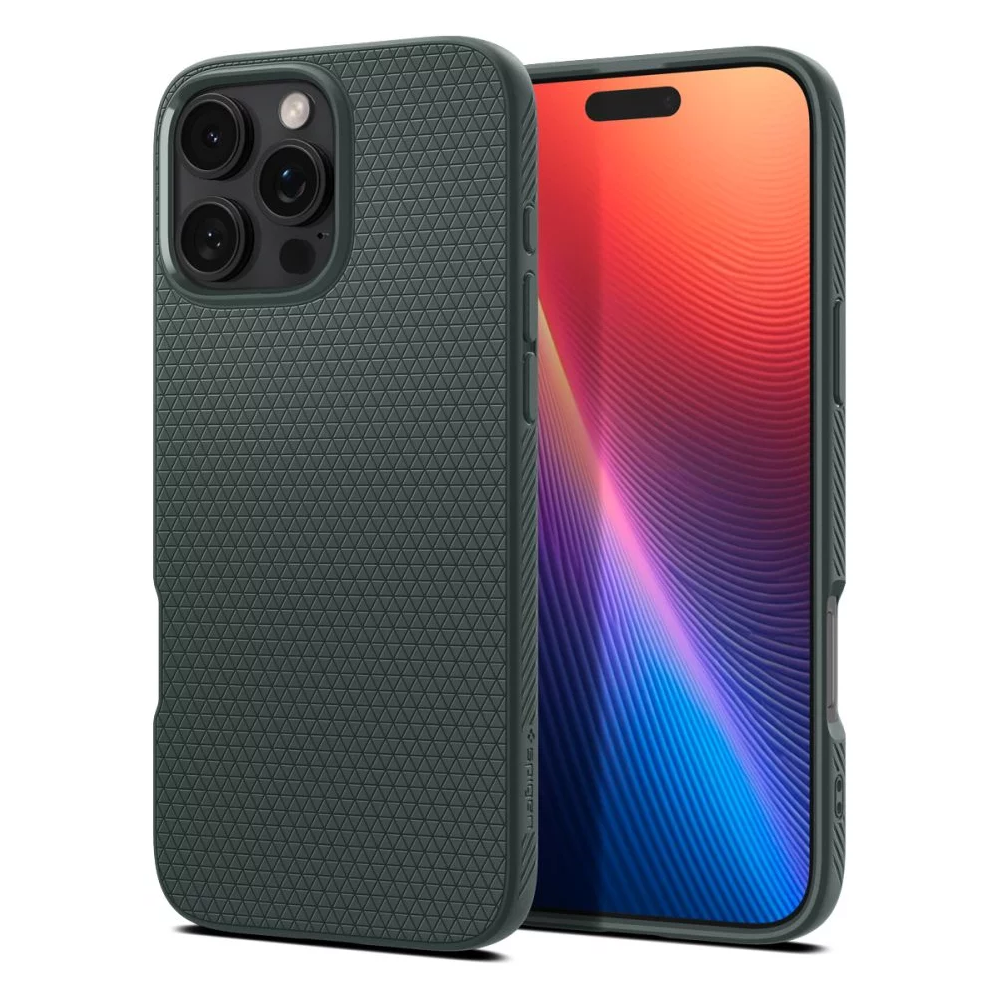 Калъф SPIGEN Liquid Air Apple iPhone 16 Pro /тъмно зелен/