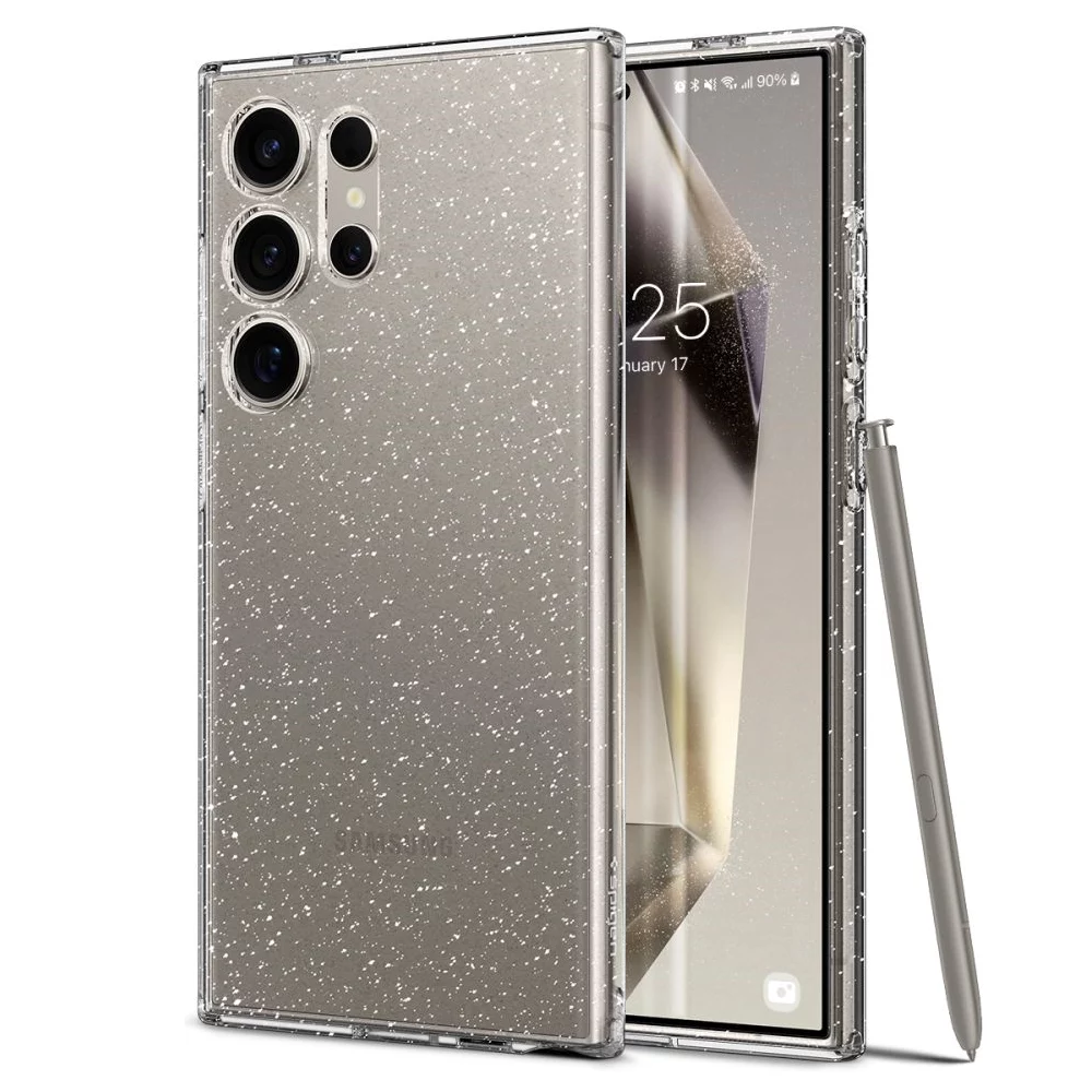 Калъф SPIGEN Liquid Crystal Samsung S24 Ultra /прозрачен, блестящ/
