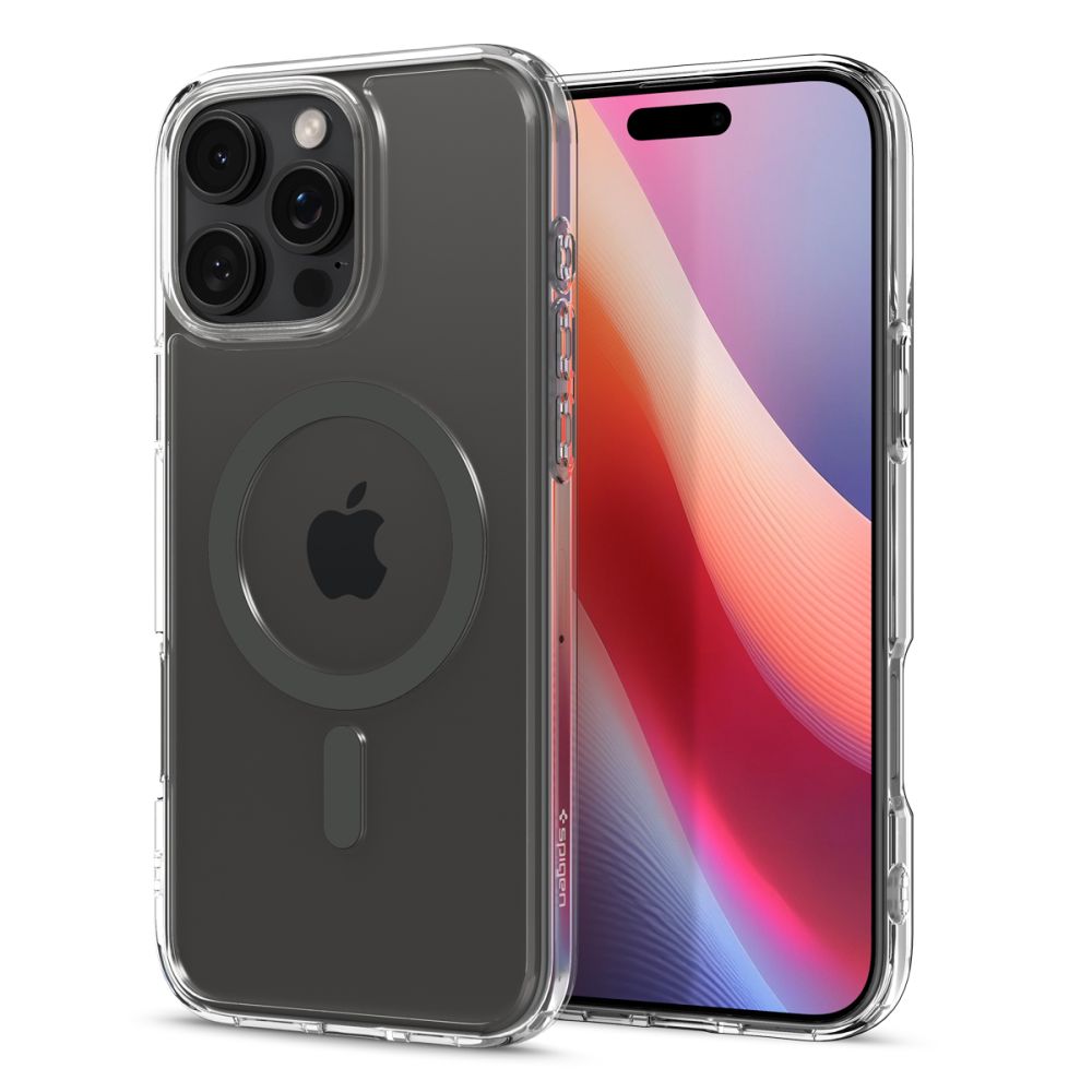 Калъф SPIGEN Ultra Hybrid Apple iPhone 16 Pro Max, MagSafe /прозрачен, графитен ринг/