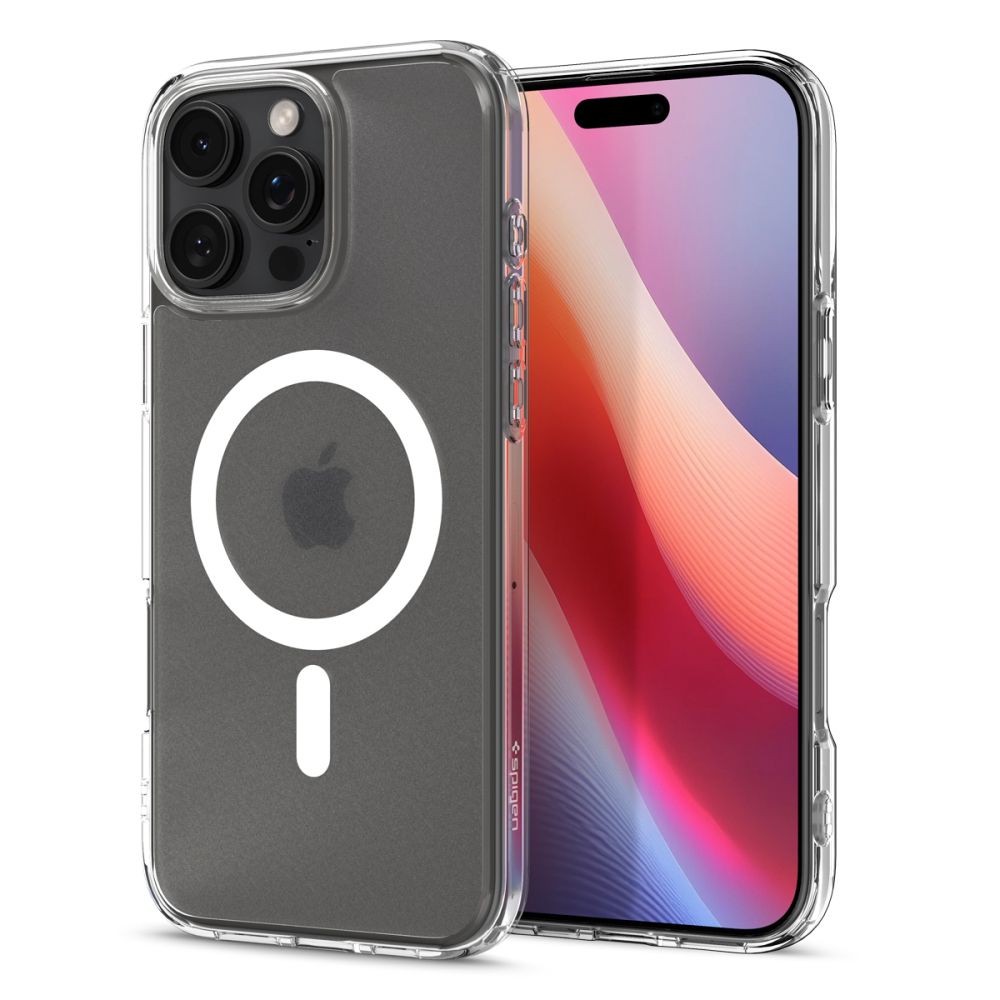 Калъф SPIGEN Ultra Hybrid Apple iPhone 16 Pro Max, MagSafe /прозрачен мат, бял ринг/