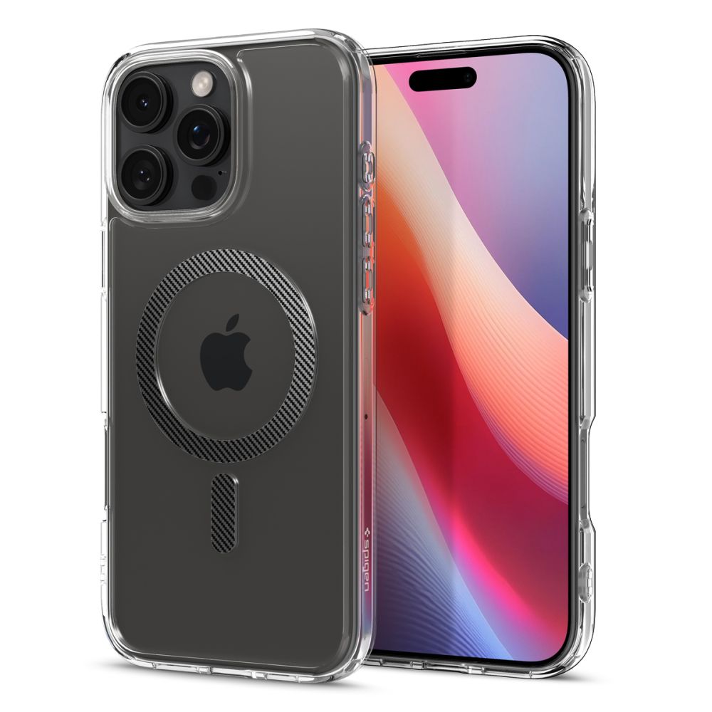 Калъф SPIGEN Ultra Hybrid Apple iPhone 16 Pro Max, MagSafe /прозрачен, карбонов ринг/