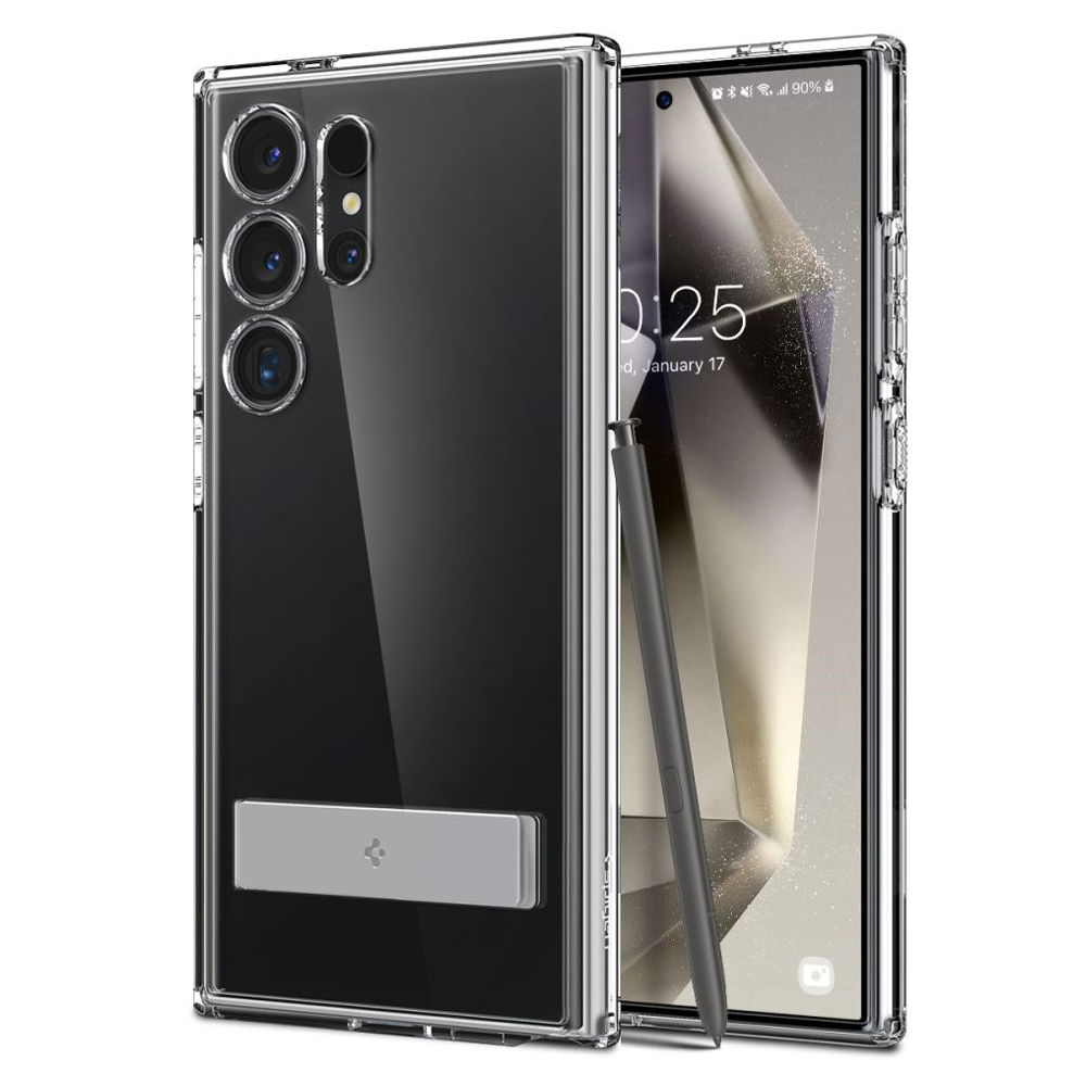 Калъф SPIGEN Ultra Hybrid S със стойка, Samsung S24 Ultra /прозрачен/