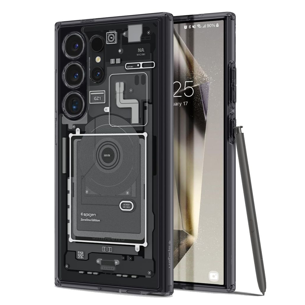 Калъф SPIGEN Ultra Hybrid S, Samsung S24 Ultra /черен, ZeroOne/