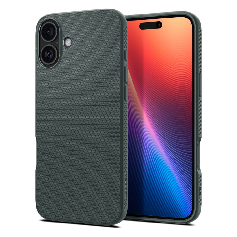 Калъф SPIGEN Liquid Air Apple iPhone 16 /тъмно зелен/