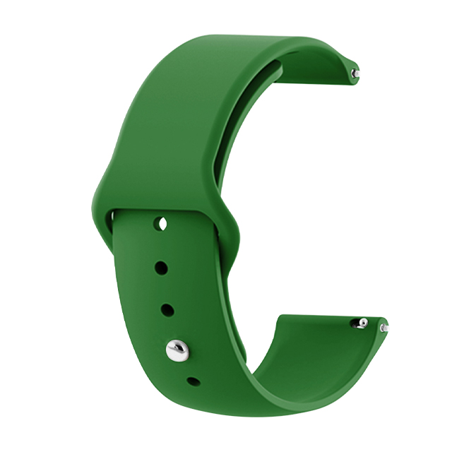 Каишка 20мм за Smart Watch, Silicone Simple Strap, силикон, зелен
