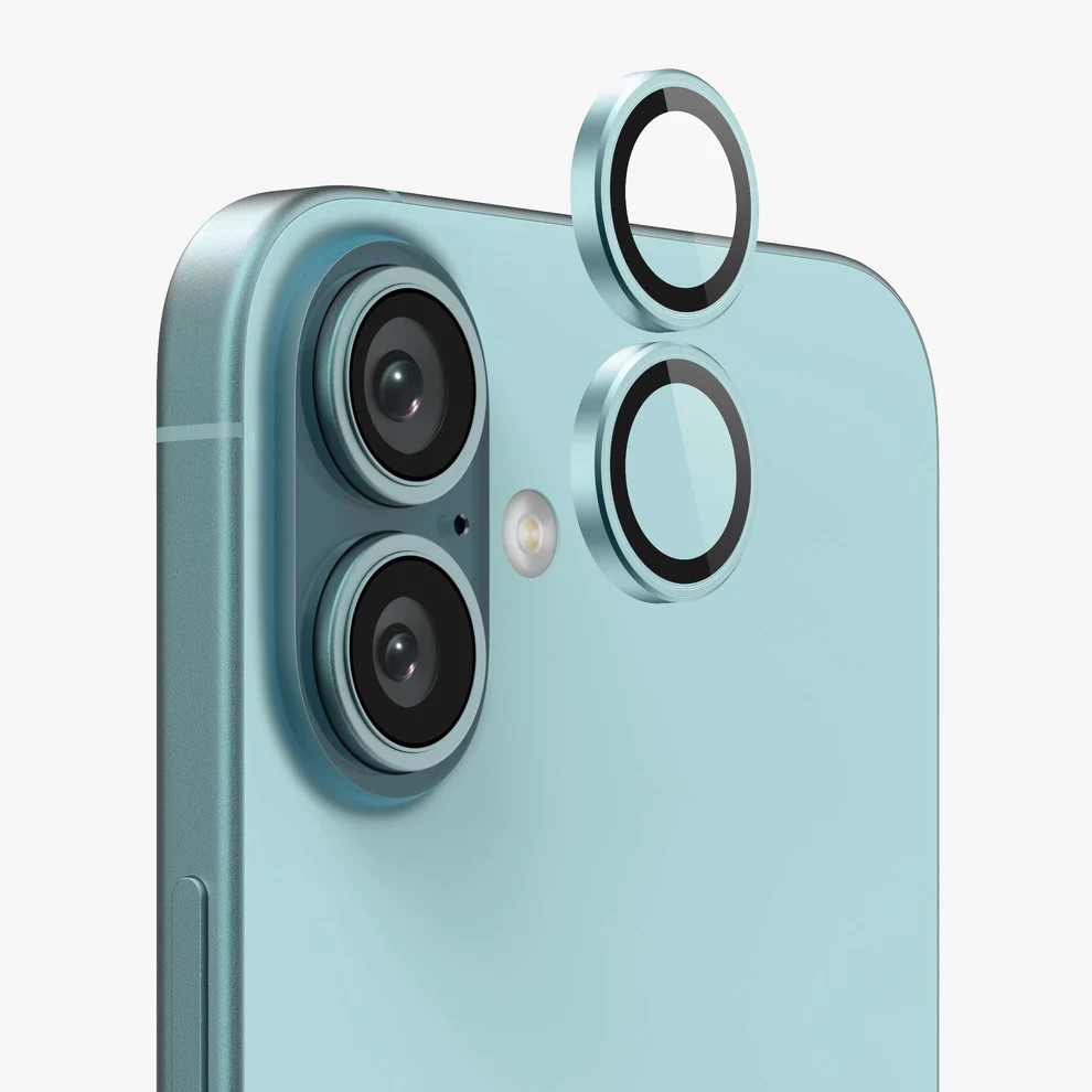 Metal Camera Lens Apple iPhone 16/16 Plus High Quality /teal/