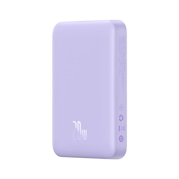 BASEUS Power Bank 10000 mAh, 20W, Mini Magnetic, PPCX110105 /лилав/