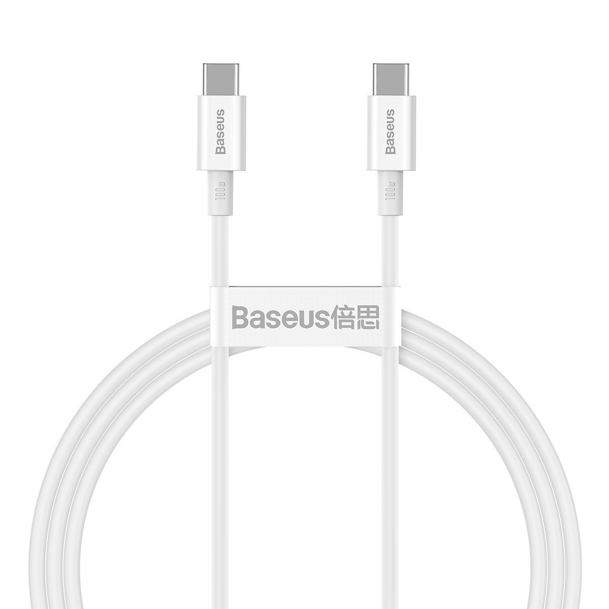 BASEUS Кабел Type-C - Type-C, 1м, 100W, Superior S, CATYS-B02 /бял/