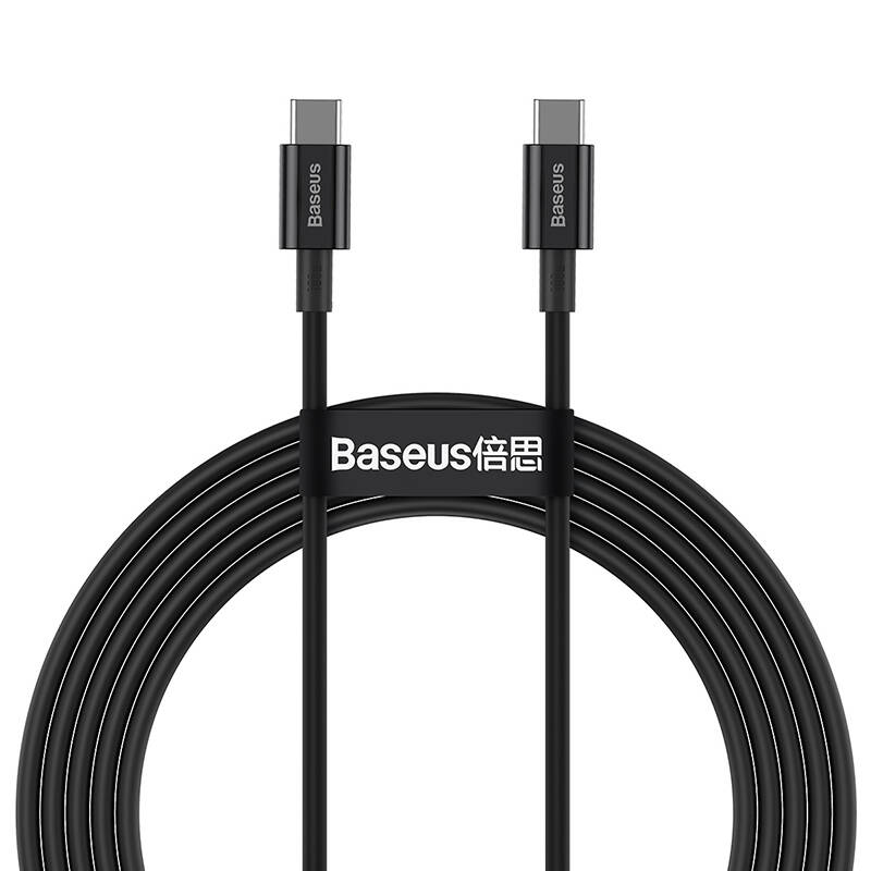 BASEUS Кабел Type-C - Type-C, 2м, 100W, Superior S, CATYS-C01 /черен/