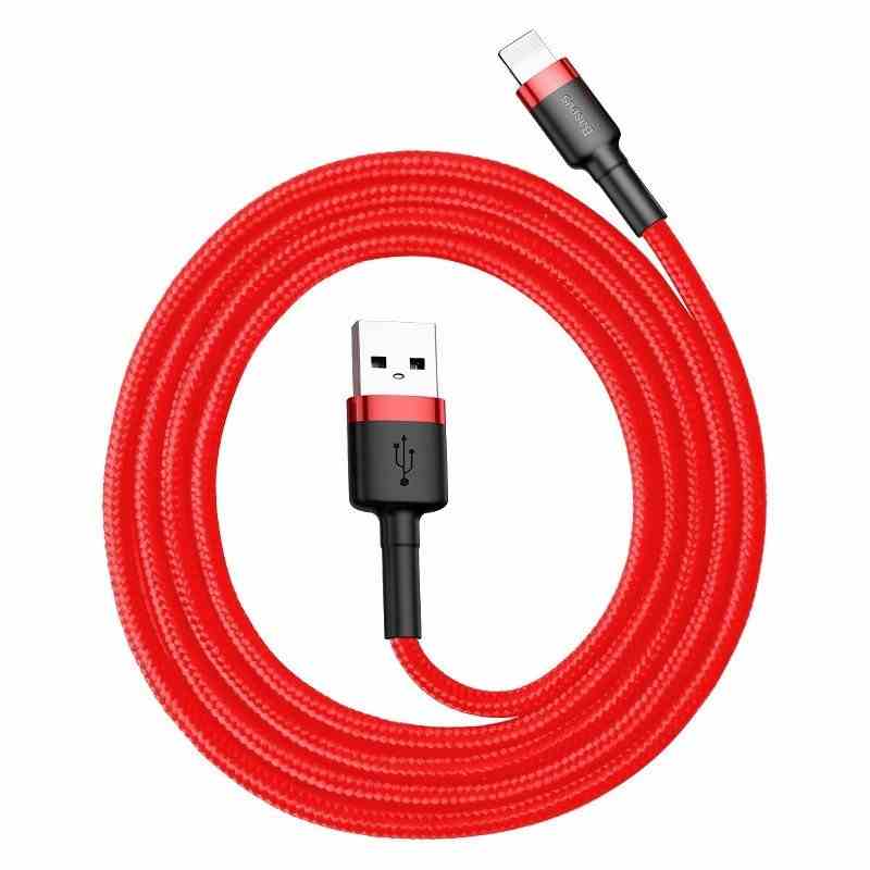 BASEUS Кабел USB-A - Lightning, 0.5м, 2.4A, CAFULE, CALKLF-A09 /червен/