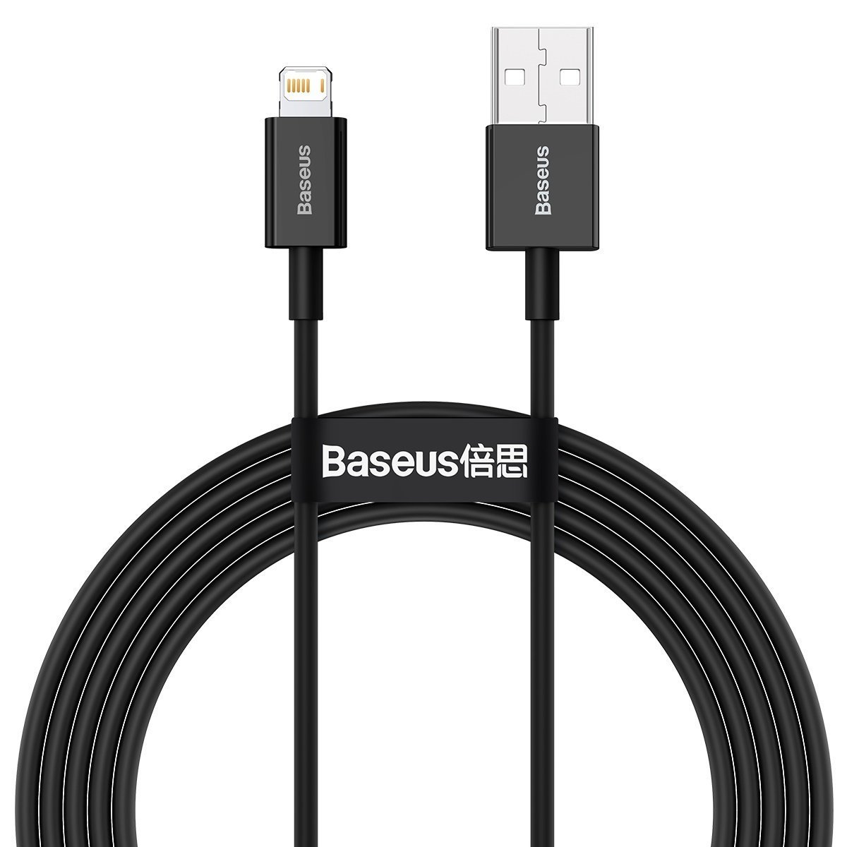 BASEUS Кабел USB-A - Lightning, 1м, 2.4A, Superior, CALYS-A01 /черен/