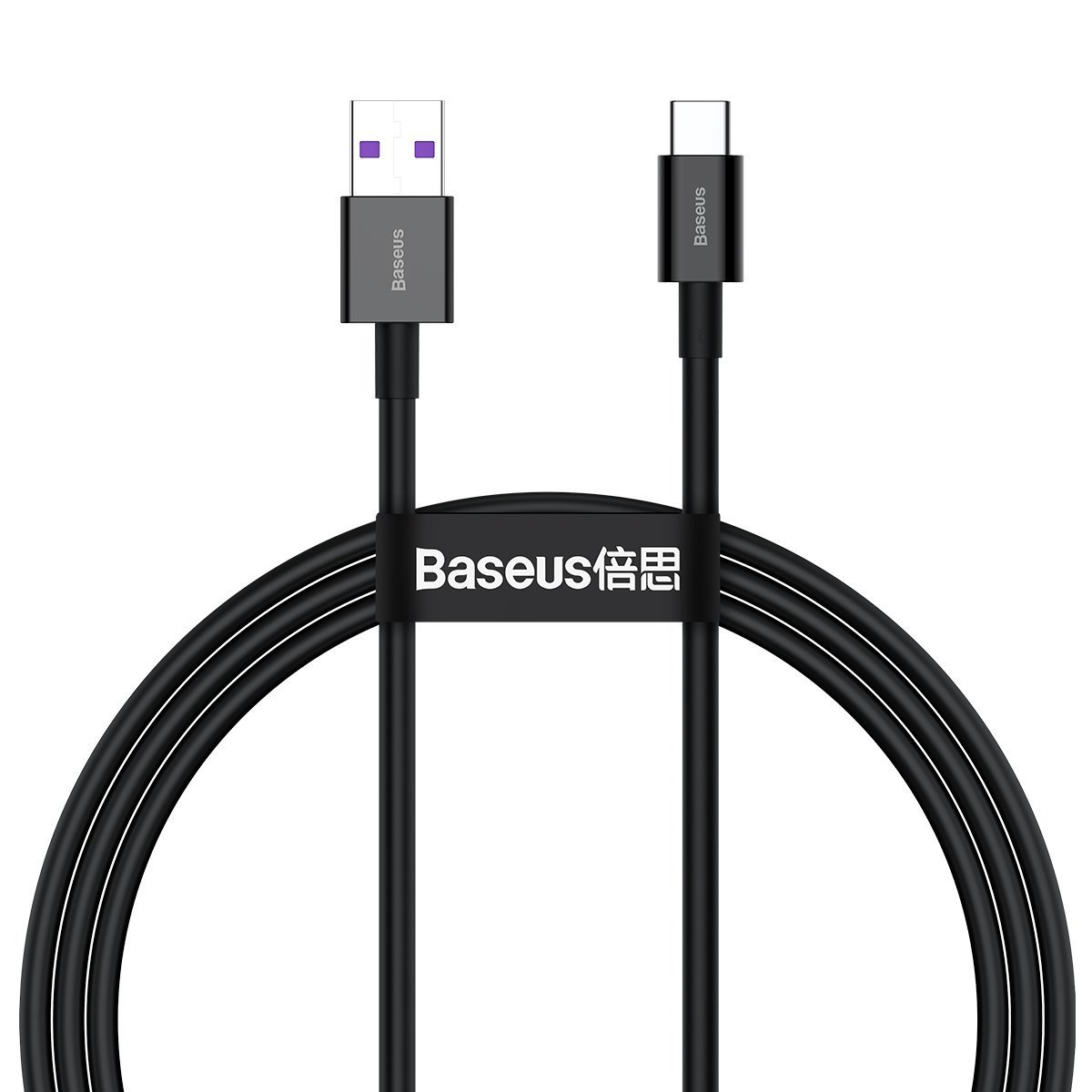 BASEUS Кабел USB-A- Type-C, 1м, 66W, 6A, Superior S, CATYS-01 /черен/