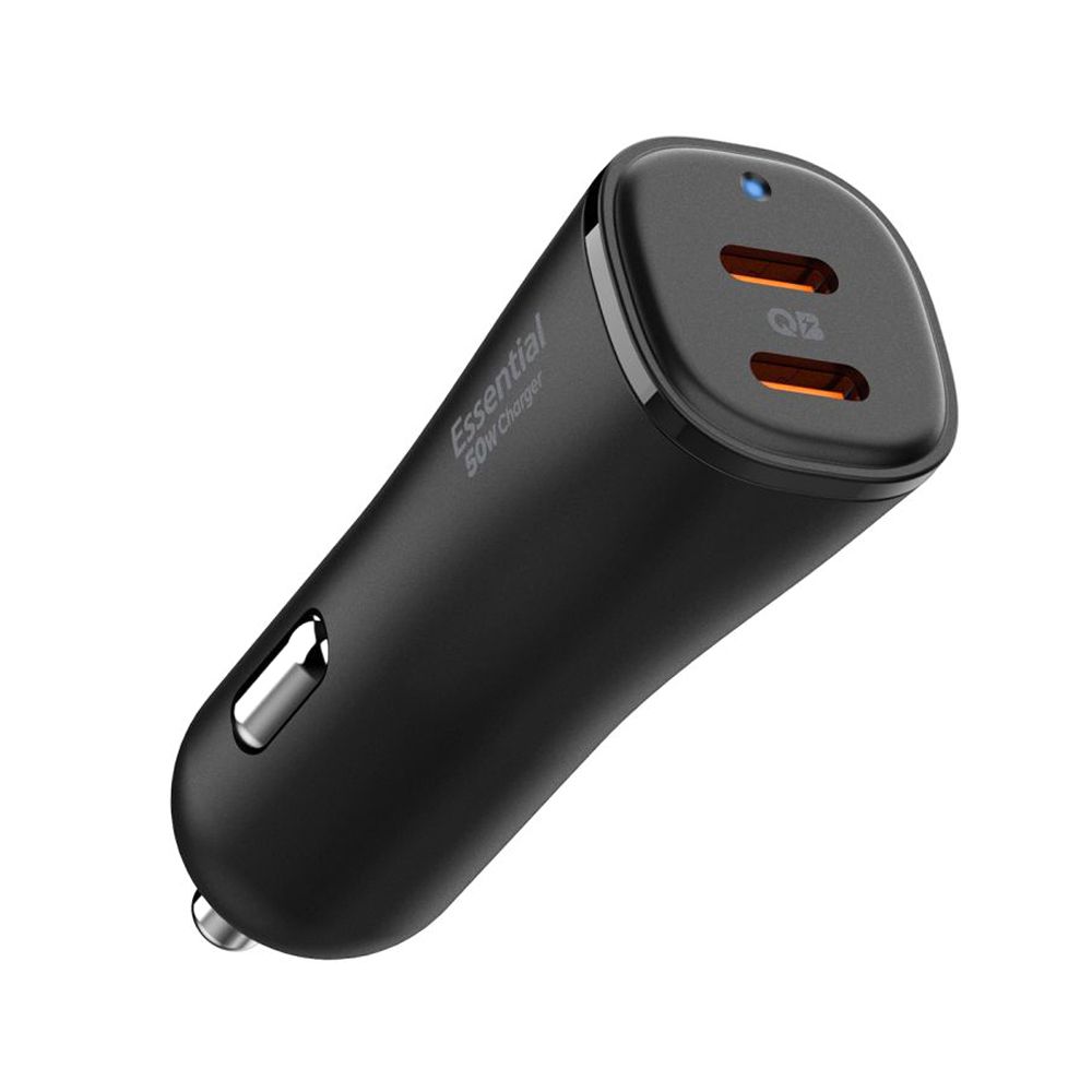 SPIGEN 12V 50W, 2xUSB-C, Arcstation Essential, черен - EV502