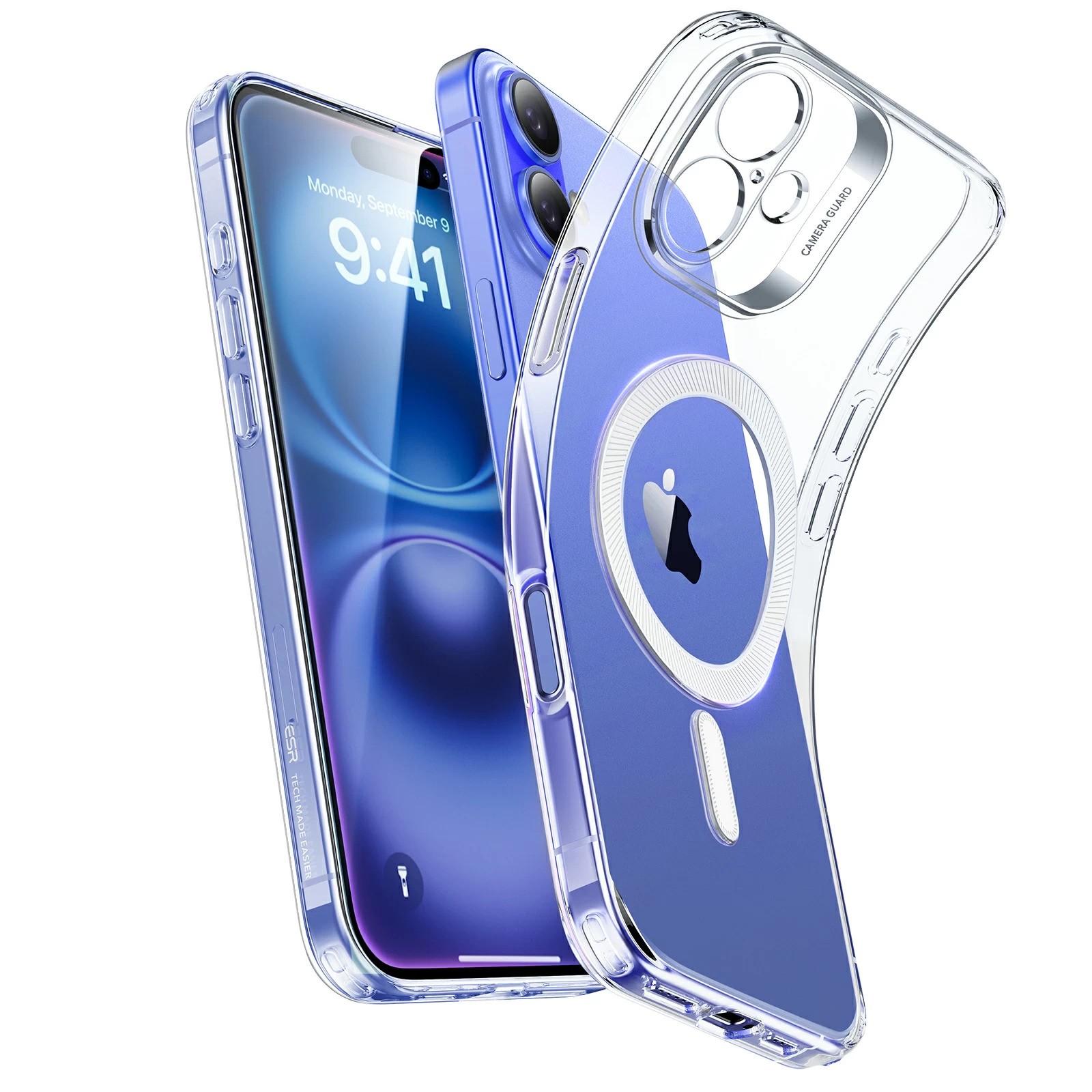 ESR Калъф Zero Clear iPhone 16, MagSafe /прозрачен/ Amazon Pack