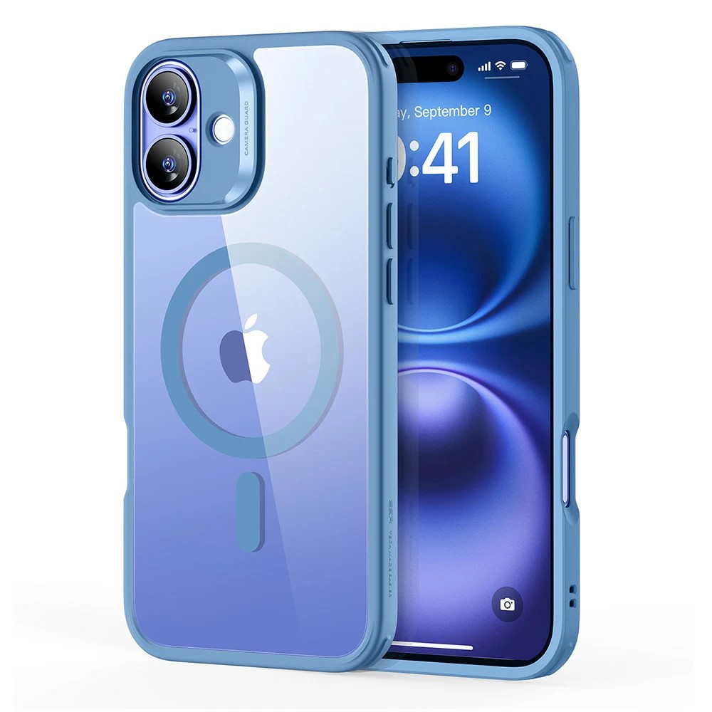 ESR Калъф Classic Hybrid iPhone 16, MagSafe /син/ Amazon Pack
