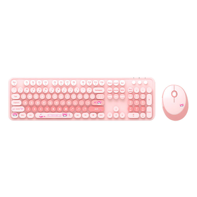 MOFII Клавиатура и мишка SMK-623387AG, Wireless /sweet pink/