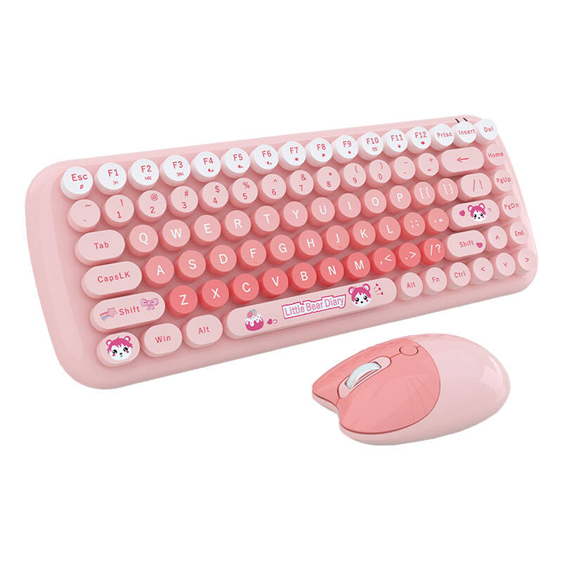 MOFII Клавиатура и мишка SMK-632M3AG, Wireless /candy new pink/