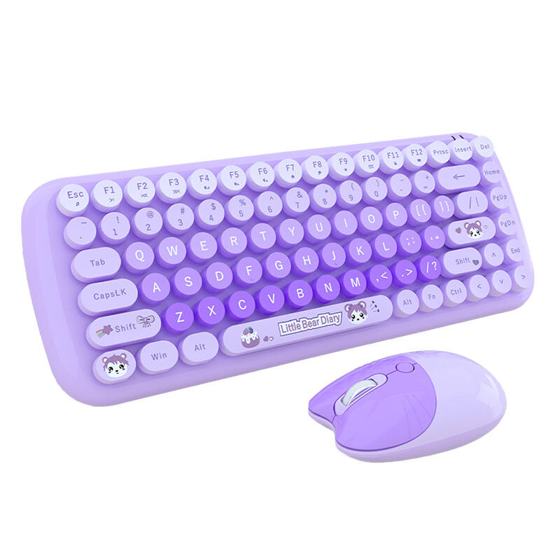 MOFII Клавиатура и мишка SMK-632M3A, Wireless /candy new purple/