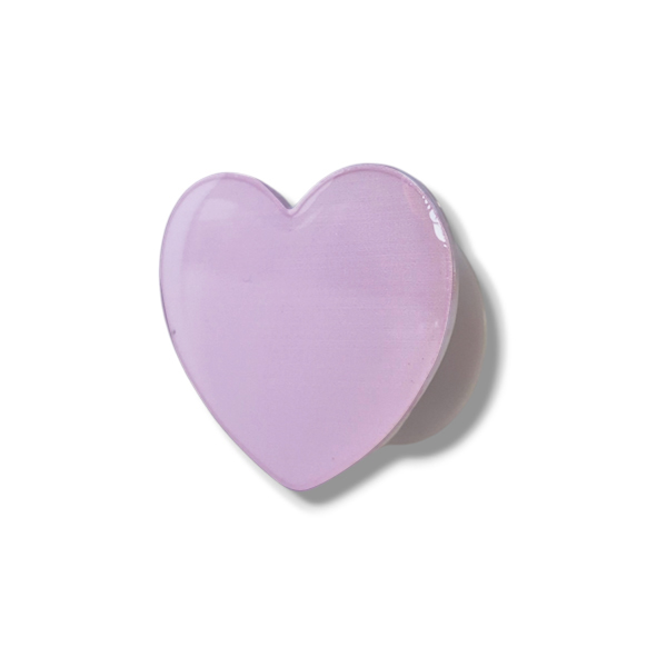 Popsocket / Холдер Flat heart /светлолилав/