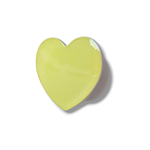 Popsocket / Холдер Flat heart /светложълт/