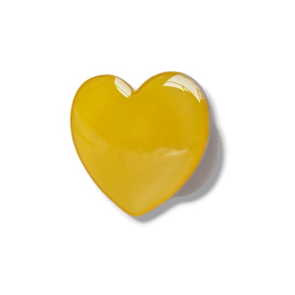 Popsocket / Холдер Flat heart /жълт/
