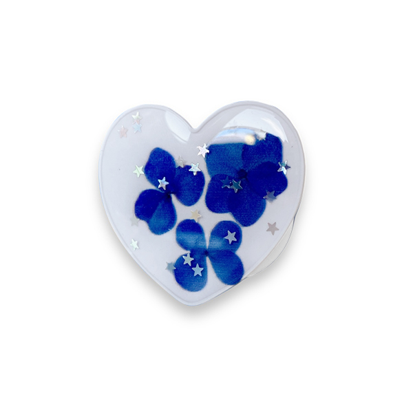 Popsocket / Холдер Heart/Flower /син/