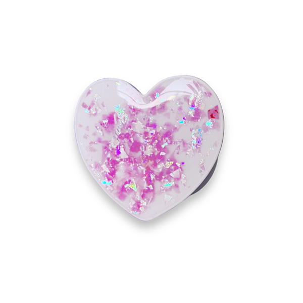 Popsocket / Холдер Sparkle heart /розов/