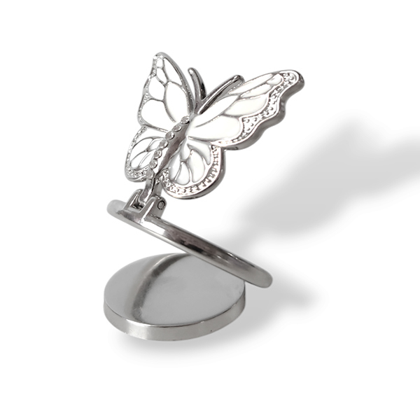 Popsocket ring / Holder Butterfly /white/
