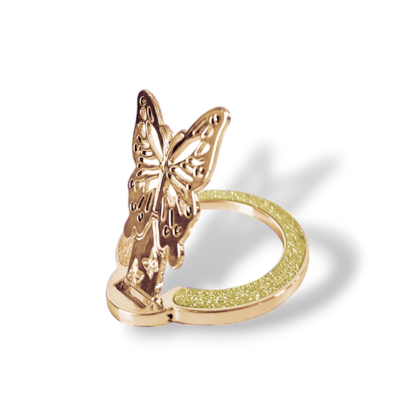 Popsocket ring / Holder Butterfly Shine /gold/