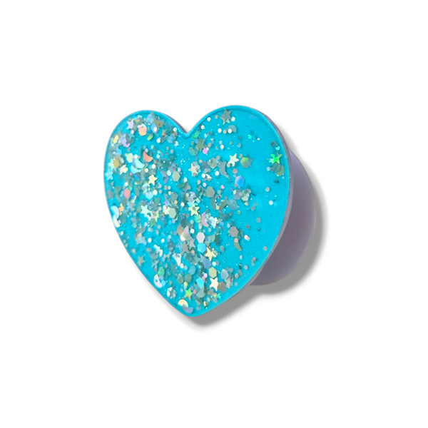 Popsocket / Холдер Gloss heart /син/