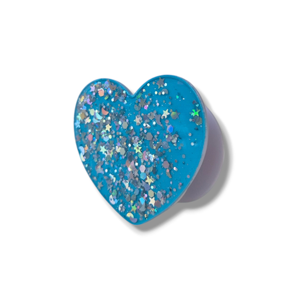 Popsocket / Холдер Gloss heart /тъмносин/
