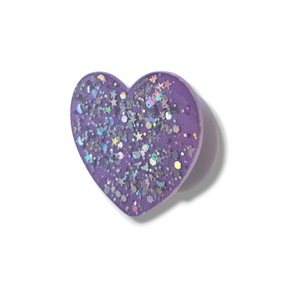Popsocket / Холдер Gloss heart /светлолилав/