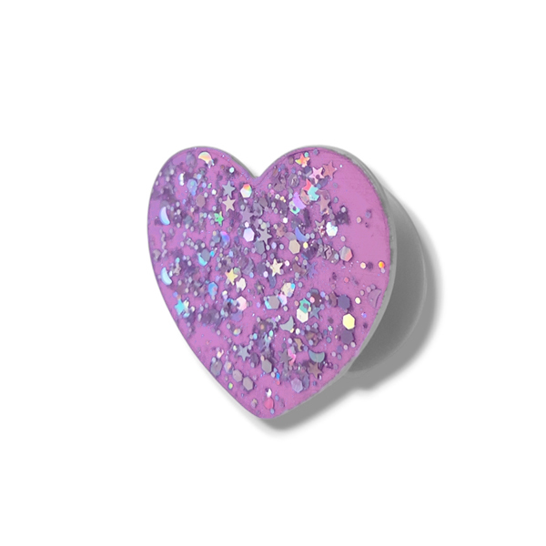 Popsocket / Холдер Gloss heart /светлорозов/