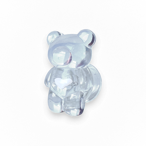 Popsocket / Холдер Transparent bear /бял/
