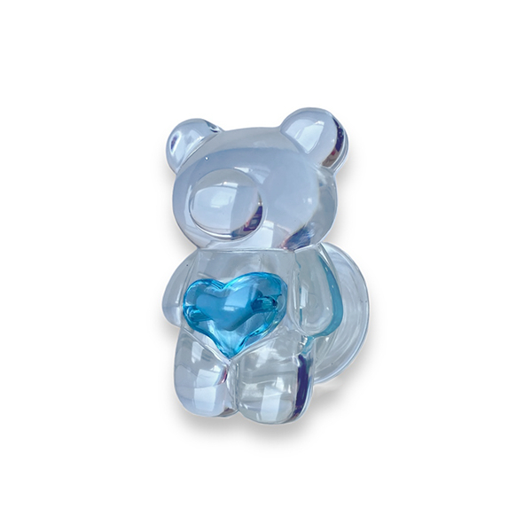 Popsocket / Холдер Transparent bear /светлосин/