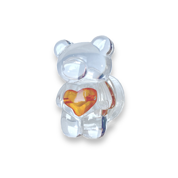 Popsocket / Холдер Transparent bear /оранжев/