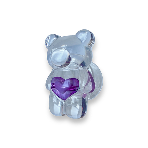 Popsocket / Холдер Transparent bear /лилав/